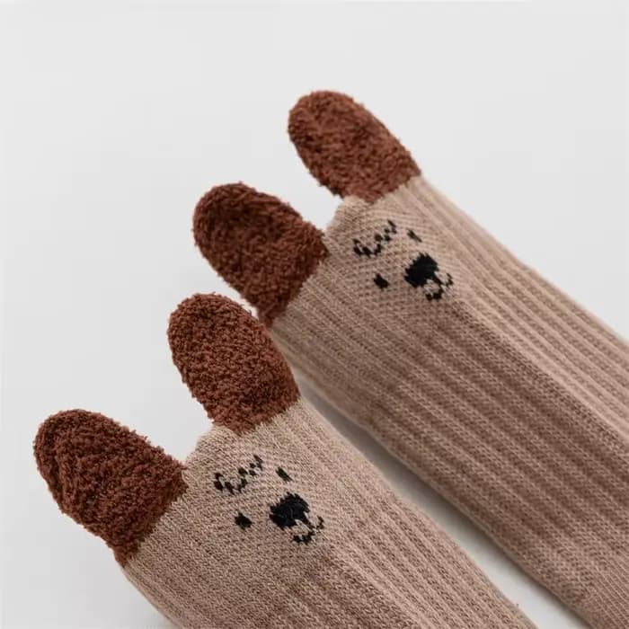 Chaussettes mignonnes en coton doux pour filles et garçons