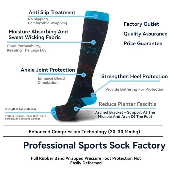Chaussettes de compression pour femmes et hommes