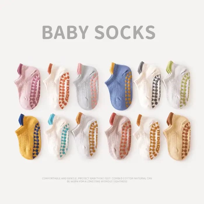 3 paires de chaussettes antidérapantes pour enfants