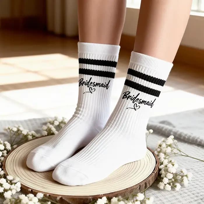 Chaussettes de Mariée pour la Journée du Mariage