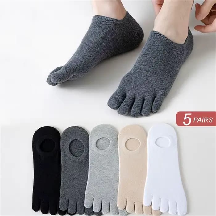 Chaussettes anti-friction à cinq doigts pour hommes
