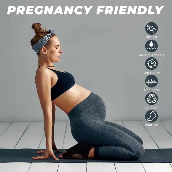 Chaussettes de yoga antidérapantes pour femmes