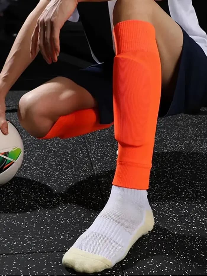 6 paires de chaussettes de Football, accessoires de Football, attelle de jambe, manches, chaussettes de Sport respirantes, protège-tibia pour adultes, Protection des mollets, couvre-jambes