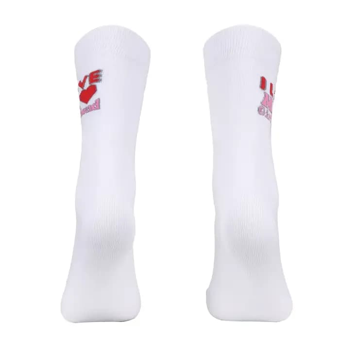 J'aime ma petite amie petit ami hommes femmes chaussettes de mode bas drôles saint valentin