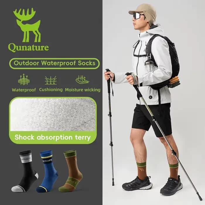 QunMobFour Season-Chaussettes de sport de plein air imperméables