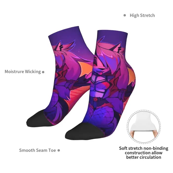 Loona Collage Helluva Boss Anime chaussettes Harajuku bas toutes saisons