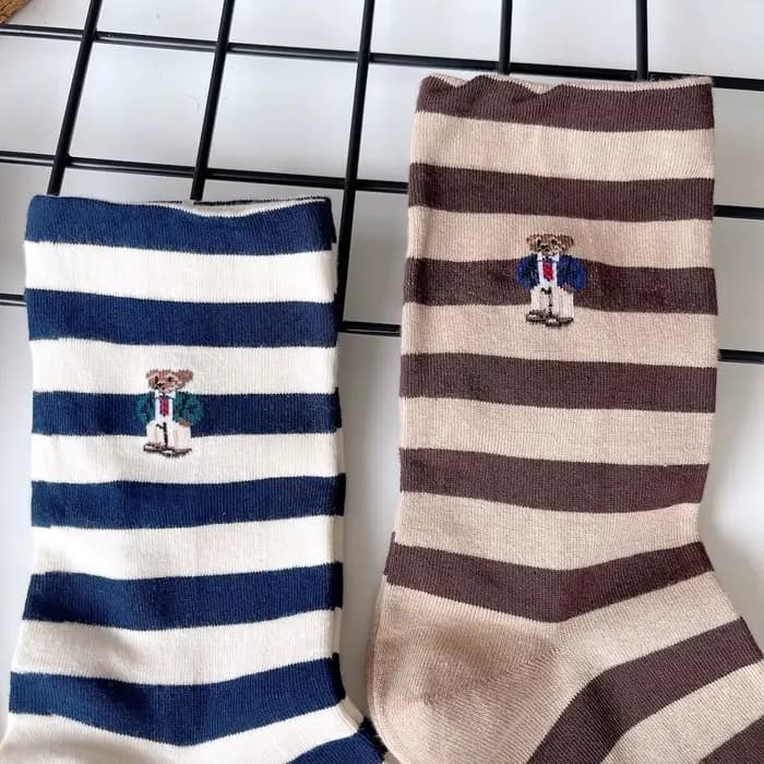 Chaussettes en coton de dessin animé pour hommes