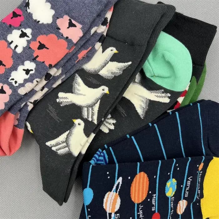 Happy Socks Chaussette classique pour homme, taille de chaussure 10 - 13 Coton peigné