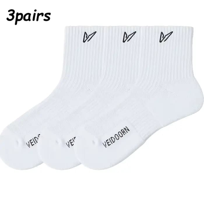 Chaussettes de sport monochromes pour hommes et femmes
