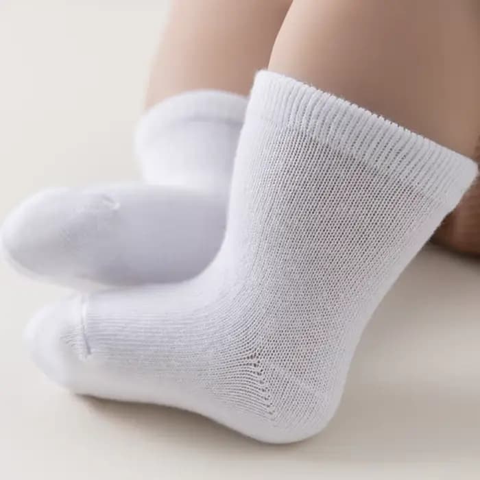 Nouvelles chaussettes décontractées blanches pour enfants