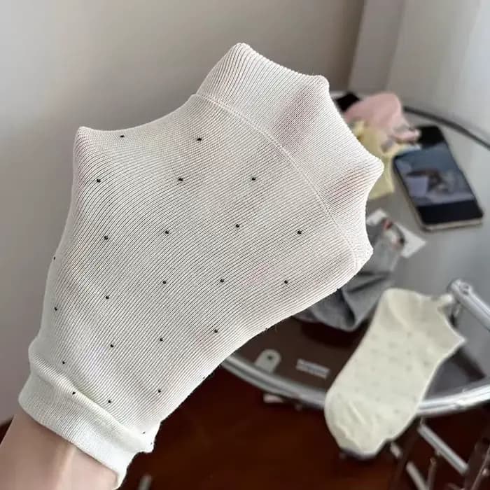 6 paires de chaussettes courtes colorées pour femmes, motif teckel de dessin animé, respirantes et confortables avec étiquettes d'identification, adaptées aux chaussettes fines d'été pour femmes, chau