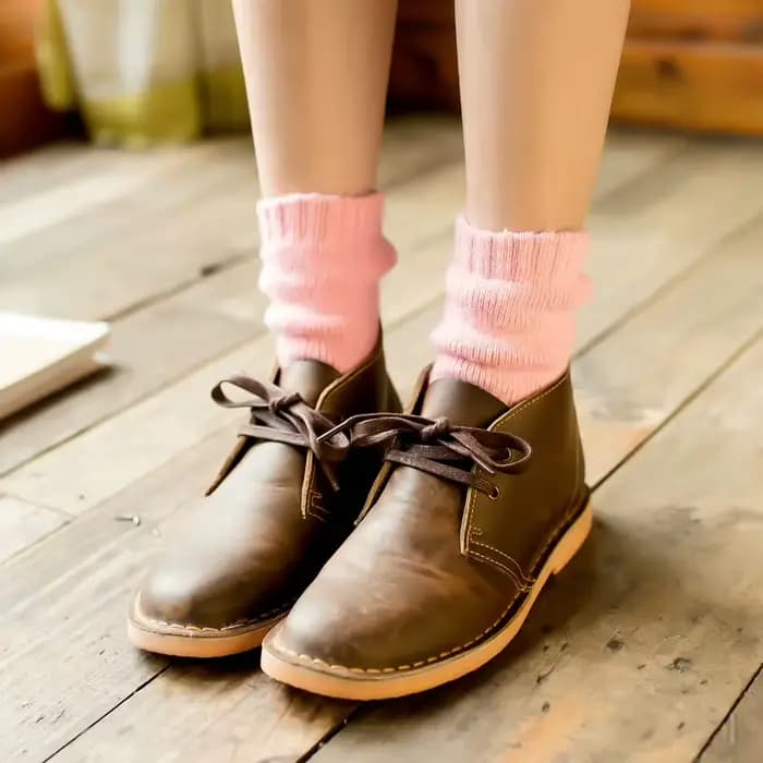 Chaussettes en cachemire solide pour femme