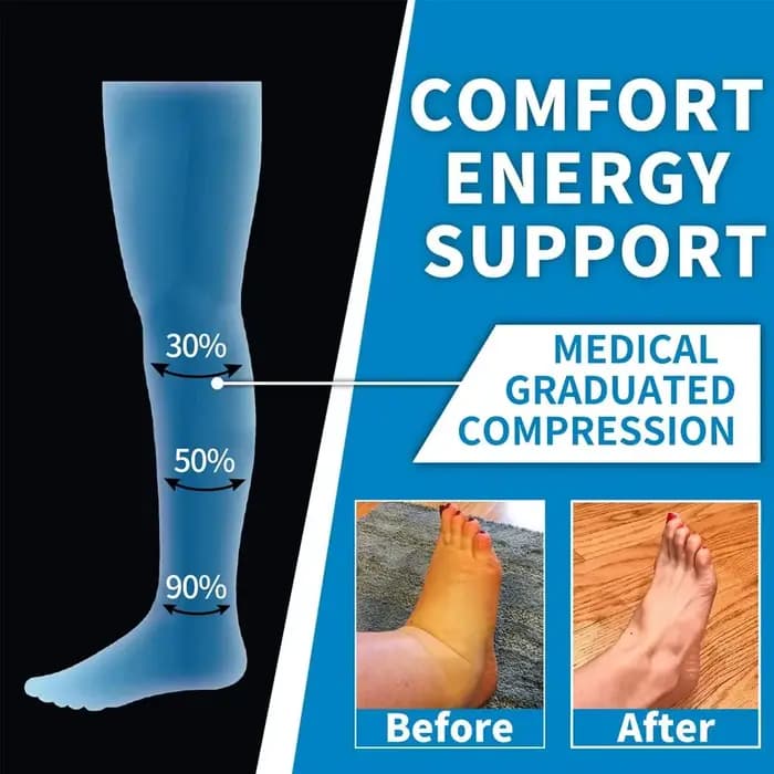 1 paire de chaussettes de sport à compression pour femmes et hommes, chaussettes de soutien des mollets pour la course à pied, les infirmières, la circulation de la grossesse, l'athlétisme
