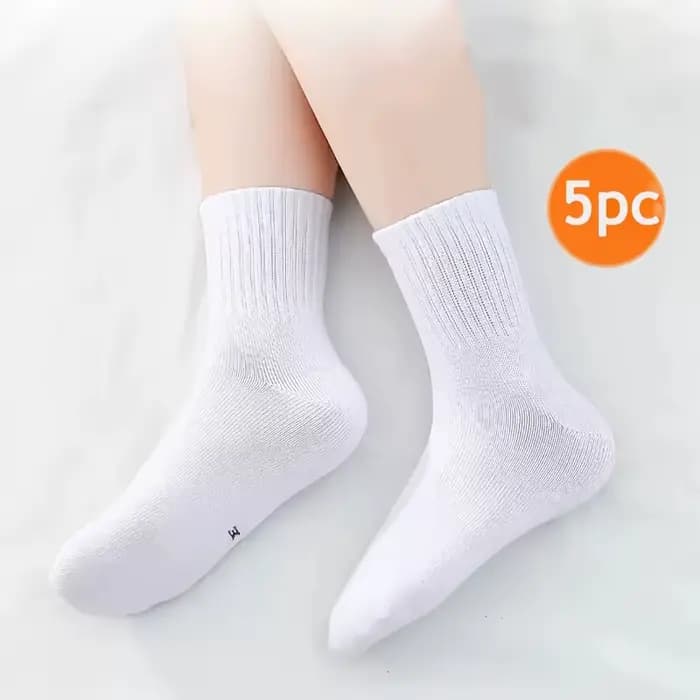 Ensemble de 5 pièces de chaussettes mi-mollet pour enfants