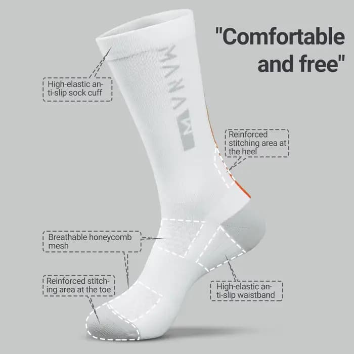 MANA Chaussettes de cyclisme respirantes à séchage rapide