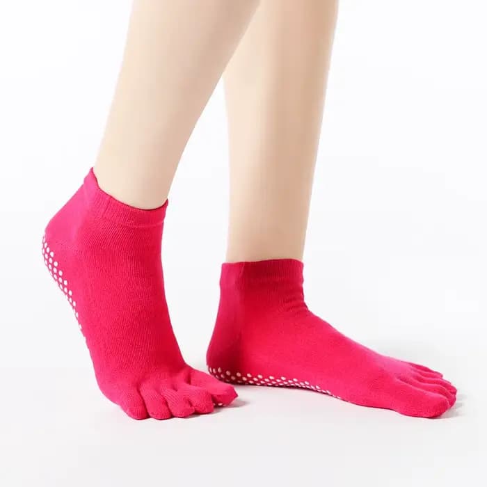 Offre spéciale femmes anti-dérapant Yoga chaussettes doigts Fitness Pilates