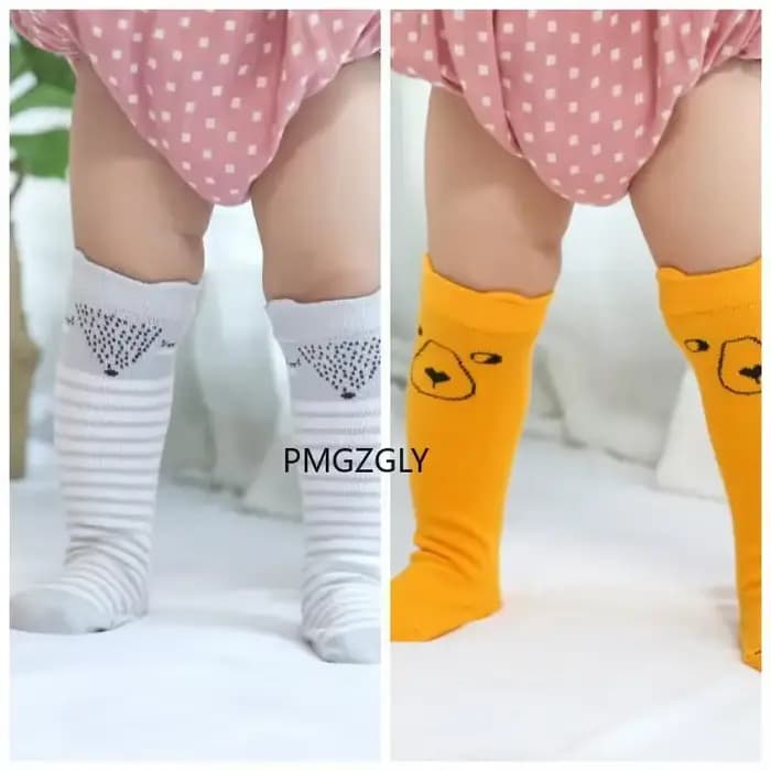 Chaussettes unisexes en coton doux pour enfants
