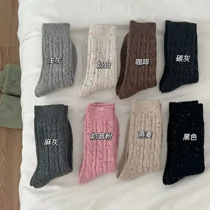Chaussettes de neige en cachemire thermique pour femmes