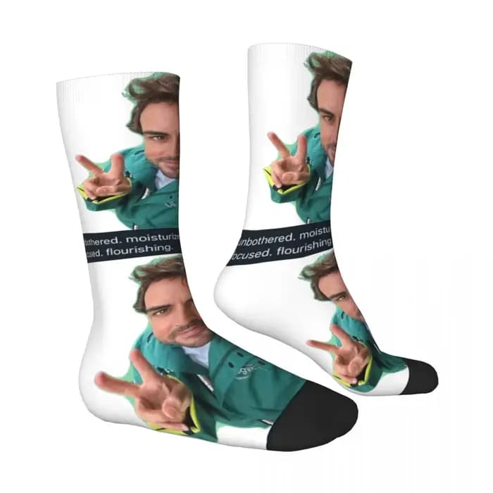 Fernando Alonso-Chaussettes d'automne coordonnantes pour hommes