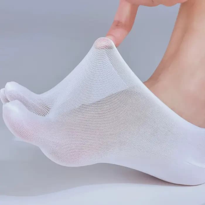 Chaussettes élastiques transparentes pour hommes