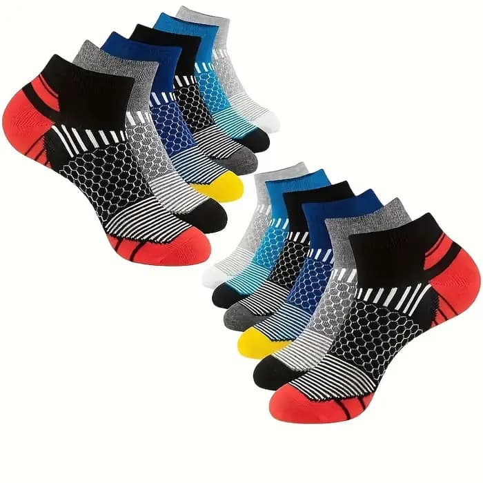 6/12 paires de chaussettes basses colorées pour hommes