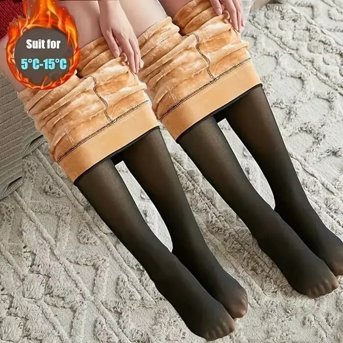 Bas thermiques femme collants polaires Sexy hiver