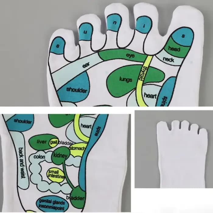Chaussettes d'acupression pour la physiothérapie et le massage