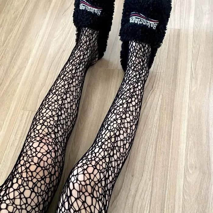 Collants en toile de sirène, collants pour jambes, ajouré, Sexy, noirs, populaires avec la même collection