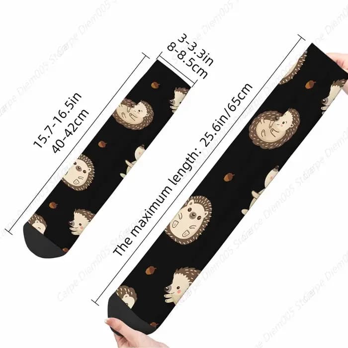 Chaussettes de dessin animé unisexe Kasgehog et glands