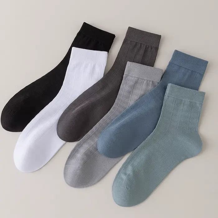 Chaussettes d'été en Fiber de bambou pour hommes
