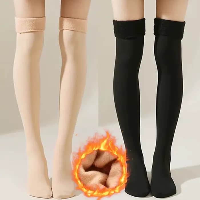 Chaussettes longues chaudes d'hiver 60cm pour femmes