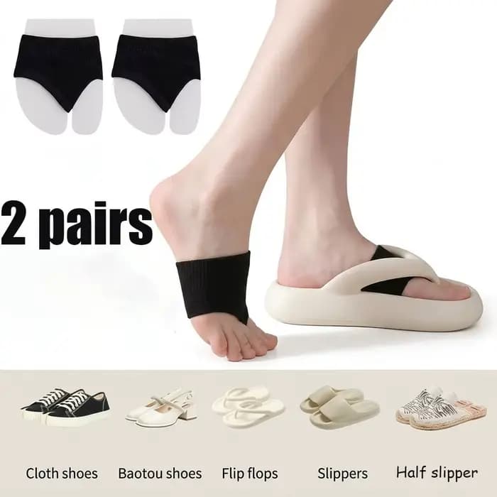 Lot de 2 paires : Chaussettes légères pour sandales / tongs – Unisexe