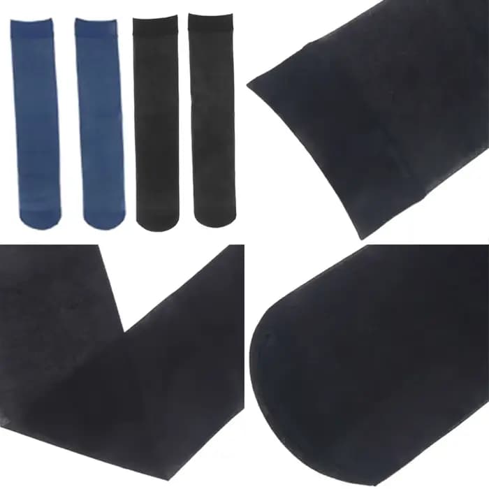 Hommes Translucide Tube Chaussettes Classique Respirant Ultra Mince Exotique Chaussette Homme Entreprise Formel Affaires Robe Bas Transparent