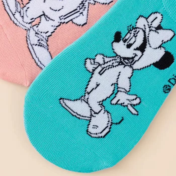 5 paires de chaussettes invisibles à motif de personnages Disney