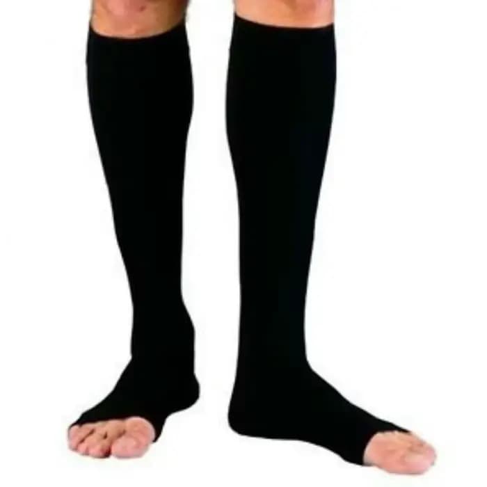 Bas de Compression sport pression longues chaussettes de cyclisme fermeture éclair professionnel jambe soutien épais femmes varices chaussettes