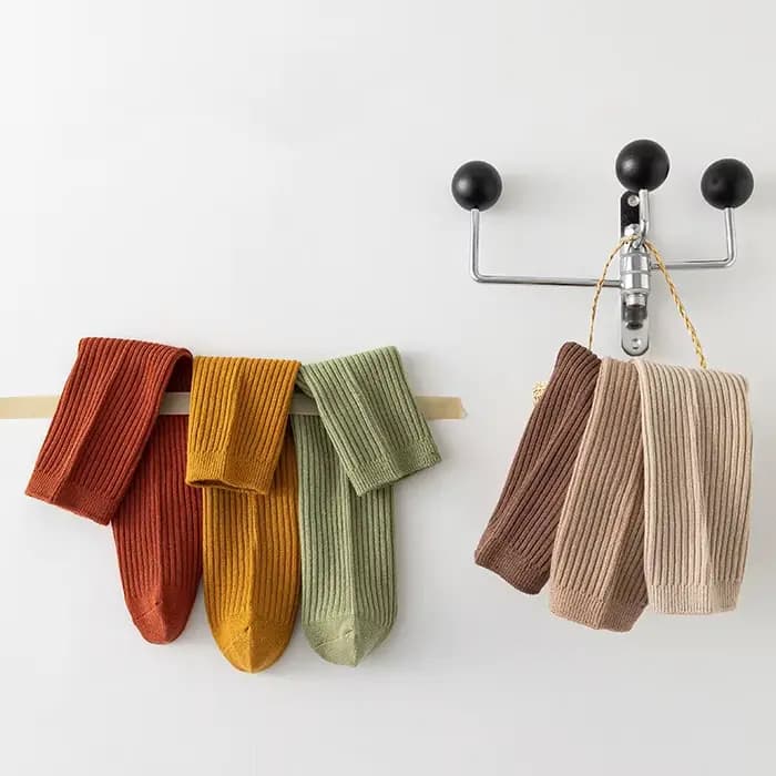 Chaussettes hautes et longues pour bébés filles