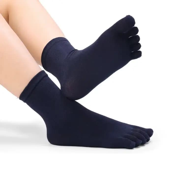 NOUVEAU Chaussettes à cinq doigts respirantes en coton unisexe pour le sport