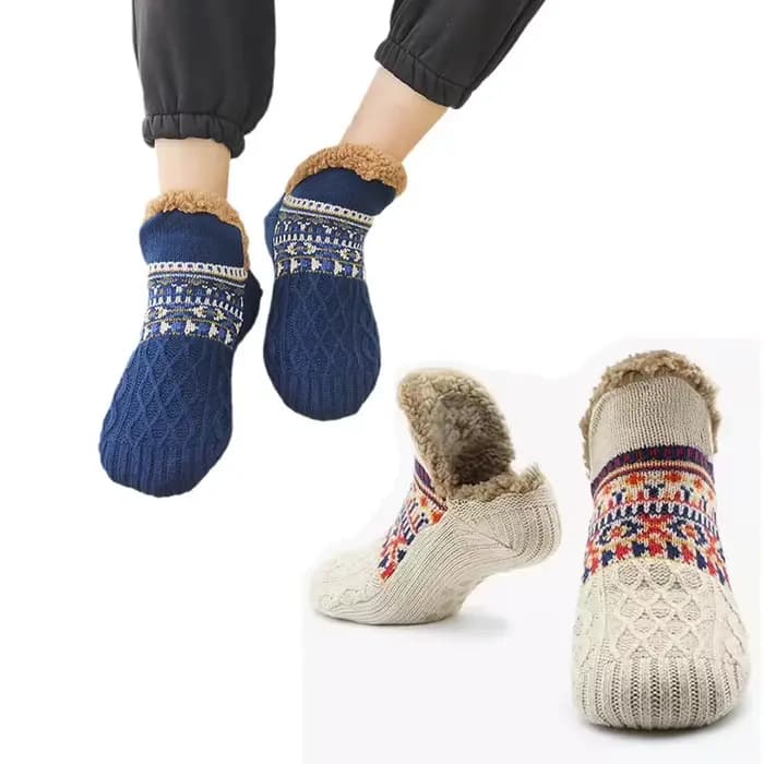 Chaussettes thermiques antidérapantes pour hommes et femmes