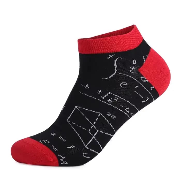 Grande taille décontracté à la mode coupe basse chaussettes drôle