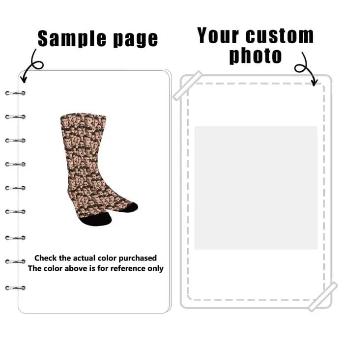 Chaussettes personnalisées avec photo