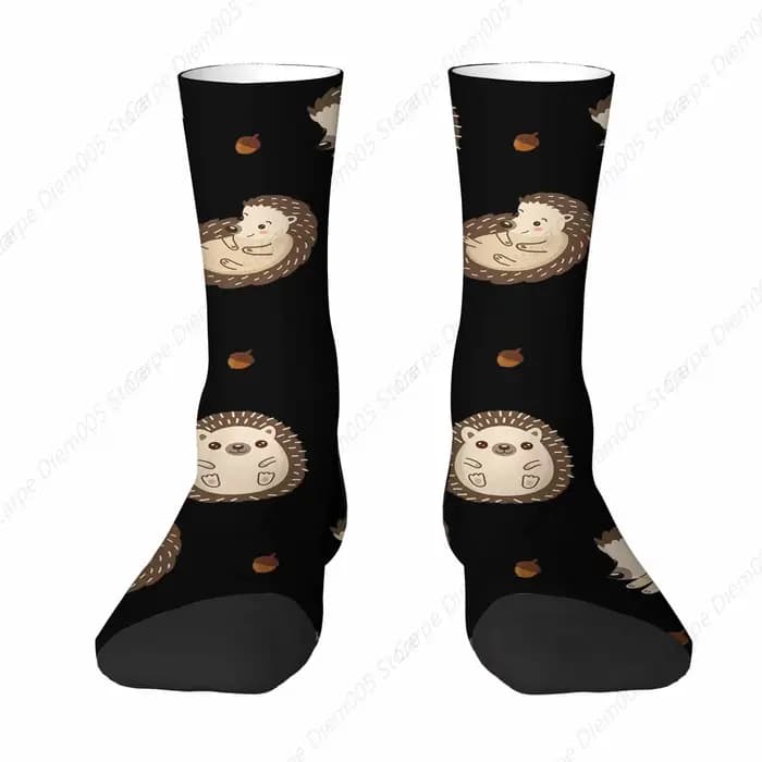 Chaussettes de dessin animé unisexe Kasgehog et glands