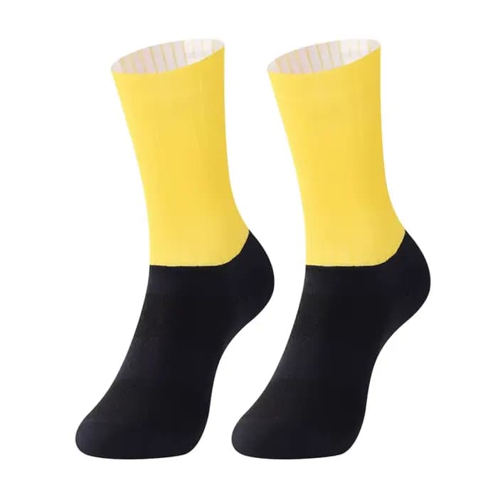 Chaussettes aérodynamiques de l'équipe de vélo