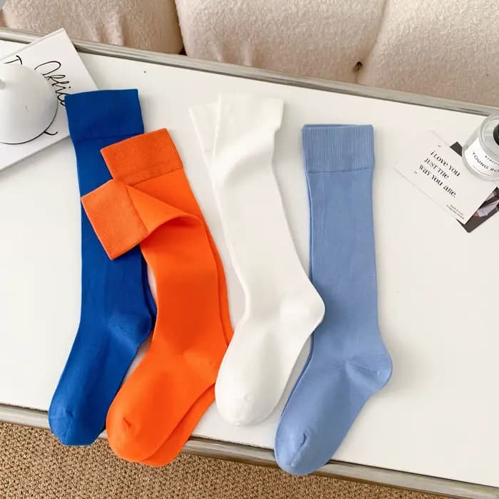 Chaussettes mollet coréennes Dopamine pour femmes