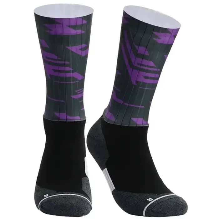 Chaussettes de cyclisme colorées pour hommes et femmes