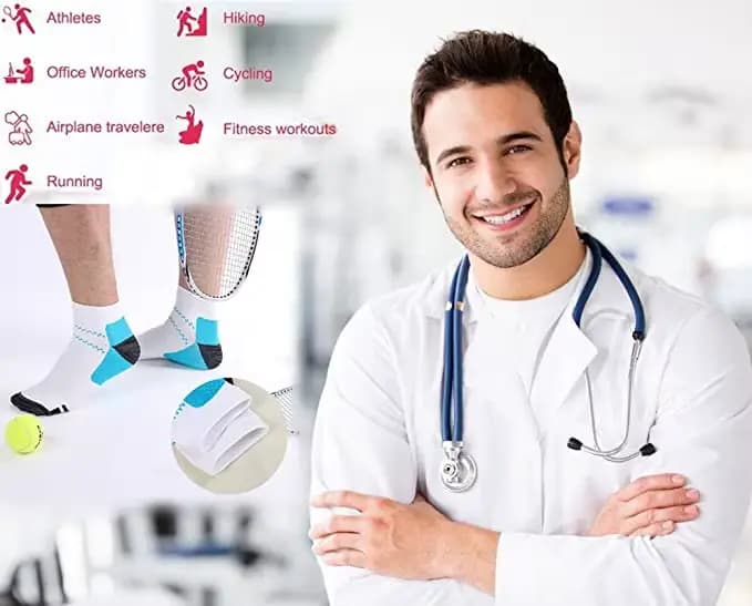 Chaussettes de Compression de pied pour hommes et femmes