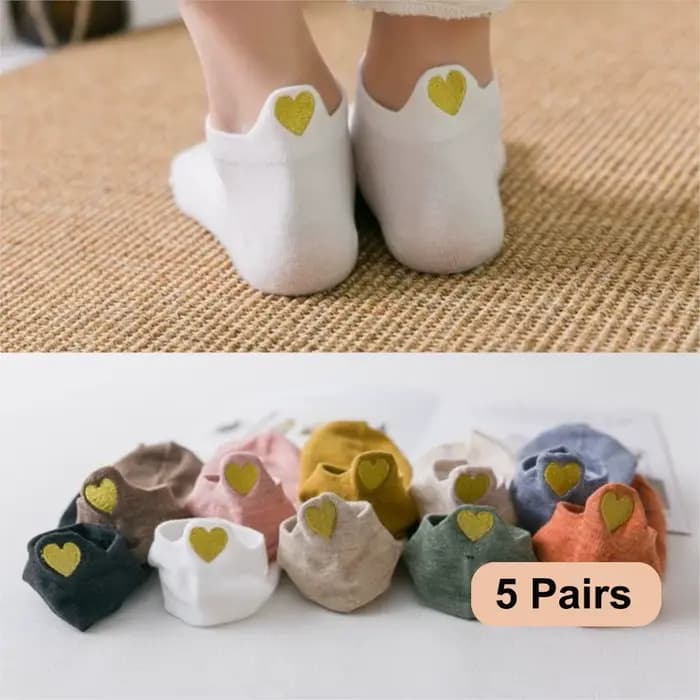 Soldes! 5 paires nouvelles chaussettes en coton pour femmes
