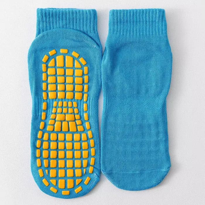 5 paires de chaussettes de trampoline pour enfants, chaussettes de yoga d'intérieur pour l'éducation préscolaire, chaussettes antidérapantes, chaussettes de sol pour la maison