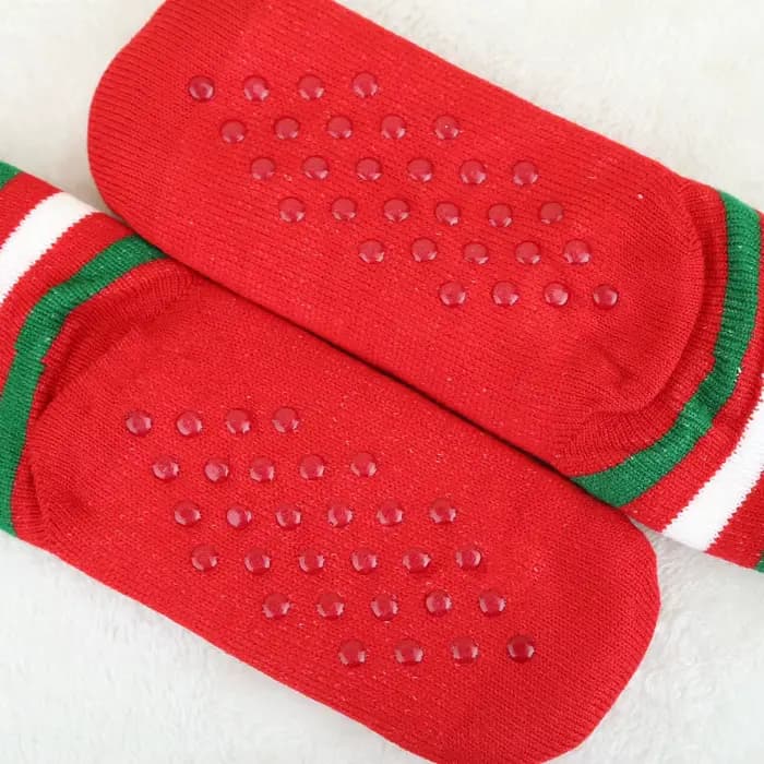 Chaussette femme printemps été épaissi polaire maison tapis de couchage chaussettes noël confortable dames