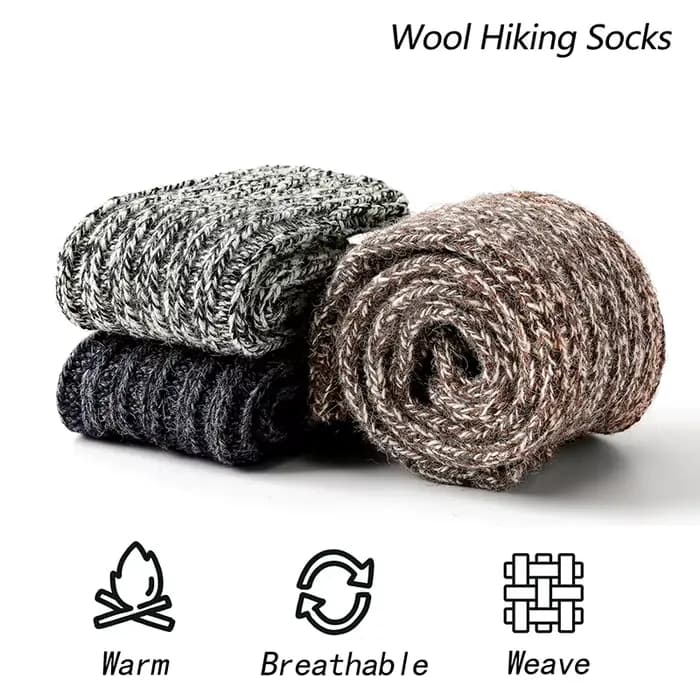 Chaussettes en laine mérinos de haute qualité pour hommes
