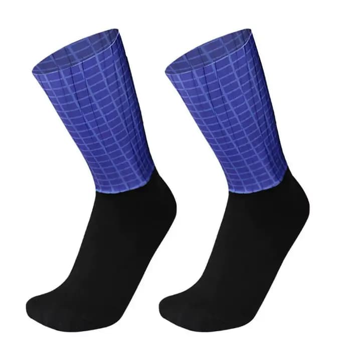 Chaussettes de cyclisme coordonnantes en silicone pour homme